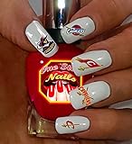 Cleveland Cavaliers Fans! For You: Set of 52 Clear Waterslide Nail Decals with Cleveland Cavaliers Art and Logos.C1-52 by One Stop Nails