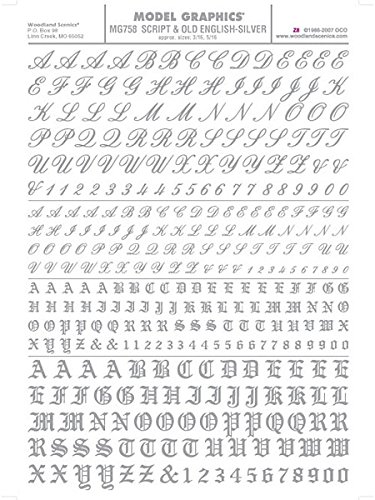 Script/Old English Letters, Silver