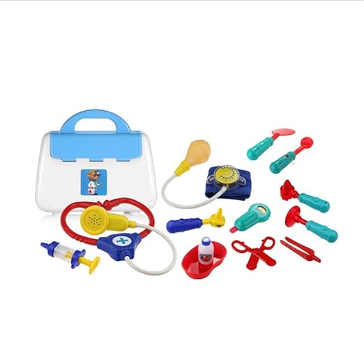 Sulifor Puzzlespielspielzeug-Doktorsatz, medizinisches Spiel des Spielzeugdoktors, das gesetzte Fallbildungsrolle 13pc trägt
