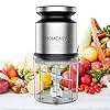 Mini Meat Grinder, Homeasy Mini Food Processor Food Grinder 600ml Stainless Steel Small Chopper for Salad, Sauces…