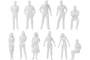 DS. DISTINCTIVE STYLE Unpainted Figures 1:50 Scale 100 Pieces Assorted Poses Miniature People for Architectural Layout Projec