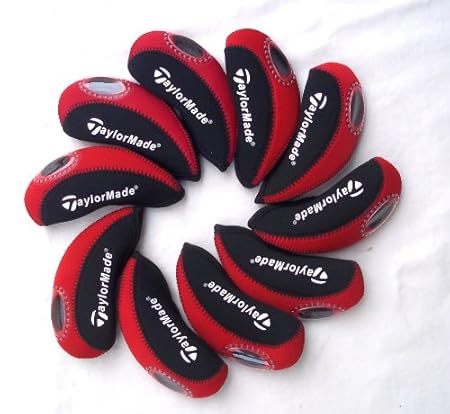 taylormade golf Iron Covers 10pcs/set black/red new model: Amazon.co.uk