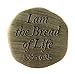 Silver Tone I Am the Bread of Life First Communion Pocket Token, 1 Inch