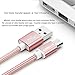 Amicool USB Type C Cable to USB 3.0 Cable Nylon Braided Sync Cord Combination (2-Pack 6ft/3ft) for Samsung Galaxy S8/S8 Plus, Nexus 6P/5X, Pixel XL, LG G5/V20,Apple Macbook and More (Rose Gold)