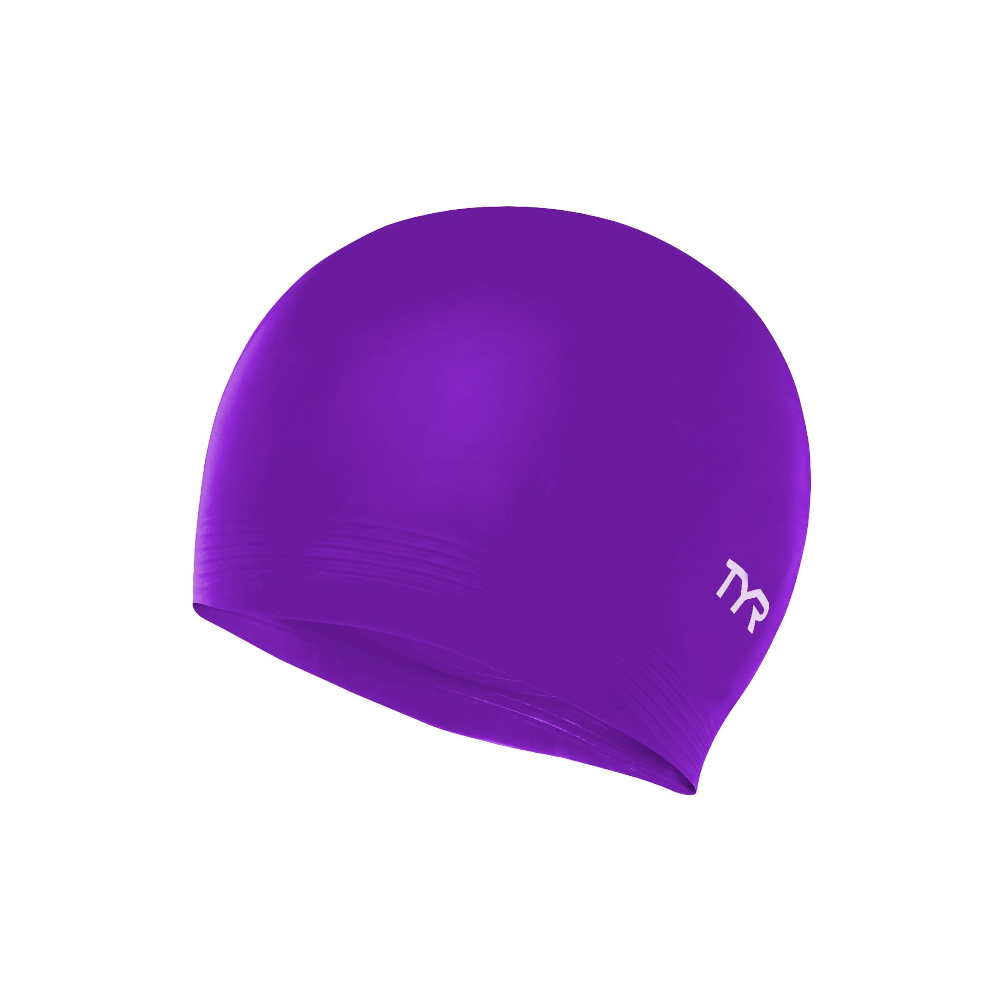 TYR Latex Swim Cap, Purple