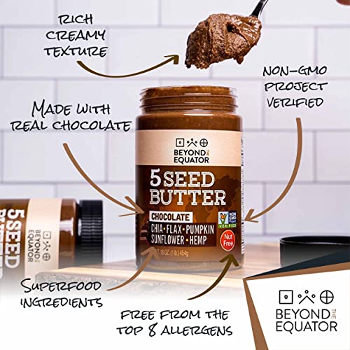 BEYOND THE EQUATOR 5 Seed Butter [Chocolate] Sunflower Seed, Chia