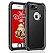 iPhone 7 Plus Waterproof Case, Easylife IP68 Certified Snowproof Shockproof Dirtproof Matte Back Cover with HD Optical Lens Enhanced Audio Designed Cover Perfectly Fit for iPhone 7 Plus-Black