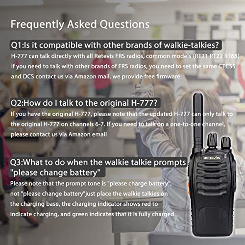 Retevis H777 2 Way Radio Long Range, Radios Walkie Talkies