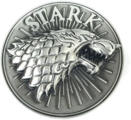 Vintage House STARK Symbol Metal Belt Buckle Cowboy Game Wolf