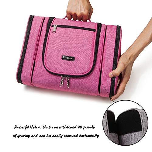 Extra Large Hanging Toiletry Bag, SCORLIA 3 in 1 Travel Makeup Bag with