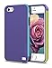 EXSEK Hybrid Ultra Slim 3 Color Case Shockproof [Anti-Slip] [Extra Front Raised Lip] Scratch Resistant Soft Gel Bumper Rugged Case for iPhone 5/5S (Purple)