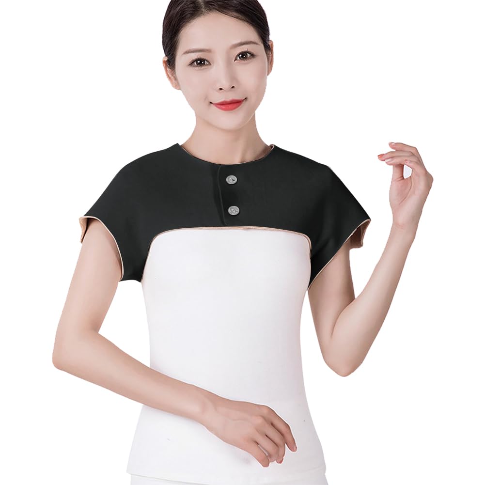 Shoulders Warmer Wool Shoulder Support Brace Double Shoulders Wrap Protector Warm Fleece Shoulder Pad Protective Shoulder Brace for Women Men Pain Relief Chronic Myositis Tendonitis Injury