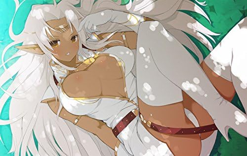 Pirotess Record of Lodoss War Multi-Purpose Card Game Rubber Play Mat Dark Elf Anime Girl Character Illust. Yaegashi Nan