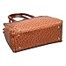 Hynes Victory Ostrich Top Handle Handbag (Brown)
