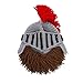 Beard Head Barbarian Knight - Original Handmade Knit Helmet and Removable Beard