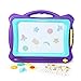 Hailey&Elijah Magnetic Drawing Board Colors Writing Painting Sketching Pad with 5 Stamps and Sticker for Toddler Boy Girl Kids Skill Development (Purple) (Purple) primary