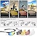 Sports Sunglasses Bike Cycling Sunglasses for Men Women with 5 Interchangeable Lens,Polarized Sunglasses with Anti-Uv400 for Driving Fishing Golf