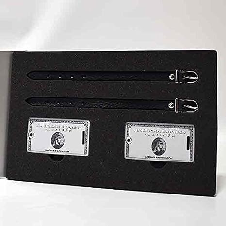 Amazon Co Jp 未使用アメリカンエキスプレスamerican Express非売品ラゲッジタグ プラチナカードホルダー限定アメックスplatinum ホビー 通販