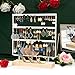 Jewelry Holder Stand Earring Organizer Earring Holder Display Stand for Girl, Selling Jewelry, Stud, Long Earring with Wooden Base (white 3-Tier)