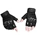 Reebow Gear Military Fingerless Hard Knuckle Tactical Gloves Half Finger for Army Gear Sport Driving Shooting Paintball Riding Motorcycle Black L