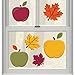 Vibrant Apples Small Gel Clings - (1 Pc.) - Eye-catching & Reusable Window Decoration for a Fresh, Delightful Touch