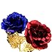 Unite Stone Gifts for Her 2pcs 24K Red&Blue Gold Rose，Roses Flowers for Mom Women from Daughter Son, Birthday, Anniversary, Valentines Day, Christmas for Women