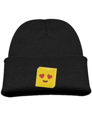 Heart Eyes Emoji Unisex Baby Kids Casual Knit Beanie Skull Cap