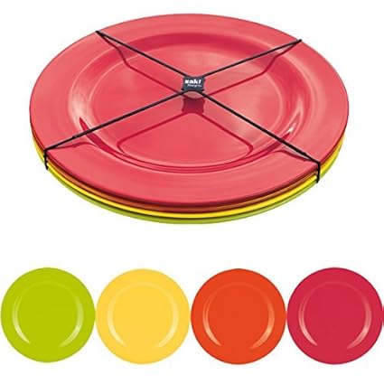 ZAK BBQ Salatteller, 4er-Set, Ø 24 cm, hot pop