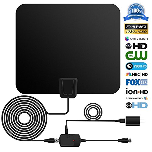 Digital-TV-Antenna-Kezay-Super-Indoor-HDTV-Antenna-50-Miles-Range-TV-HD-Antenna-with-Detachable-Amplifier-Signal-Booster-and-165ft-Coax-Cable-for-Feeview-2017-Upgraded-Version