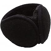 Ulalaza Unisex Foldable Ear Warmer Earmuffs for Men Women Winter Accessory Outdoor Adjustable Wrap Behind The Head Style