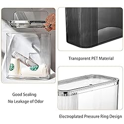 Aiabaleaft Transparent Trash can
