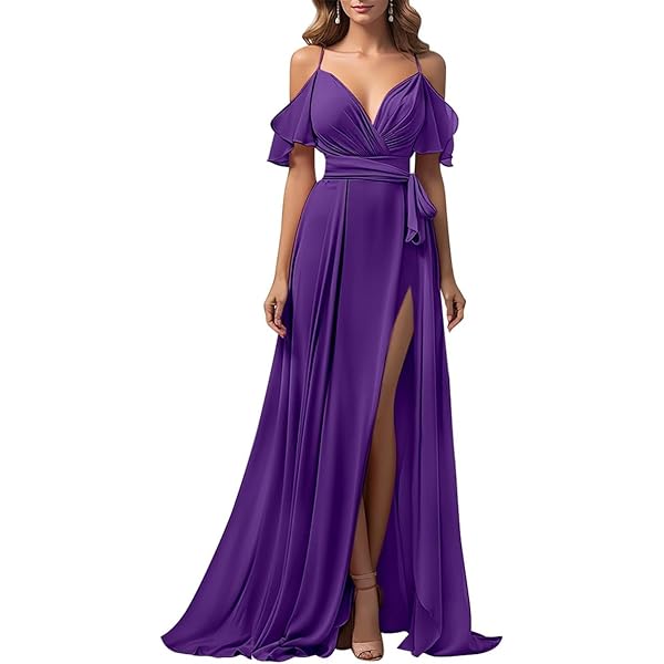 thumbnail image 2 of Martini Olive Chiffon Bridesmaid Dress A-Line Maxi Flutter Sleeve 2 of 13