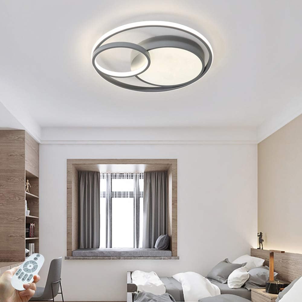 Luz de techo LED Plafón de dormitorio de diseño de anillo redondo