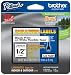 Brother TZEFX231CS P-Touch 1/2" Black print  on White Flexible Industrial Tape (12 mm x 8 m)
