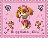 PAW PATROL SKYE (Nr3) - Edible Cake Topper - 10" x