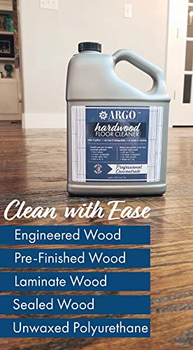 ARGO Hardwood Floor Cleaner, Compare to Bona, Professional Concentrate Ideal for Industrial, Commercial, and Residential Use, Makes 8 Gallons of Solution, 1 Gallon