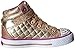Skechers Kids Shuffles Light Up Sneaker (Toddler/Little Kid), Gold Quilt, 11 M US Little Kid