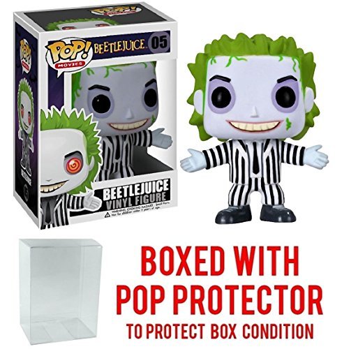 Funko Pop! Movies: Beetlejuice - Beetlejuice Vinyl Figure (Bundled with Pop BOX PROTECTOR CASE)