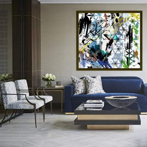 Canvas painting for wall, printed on canvas with internal wooden frame