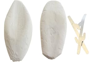emours Natural Cuttlefish Bone for Reptiles, Tortoises, Snails, Birds and Small Animals, 4-5 inch, Twin Pack