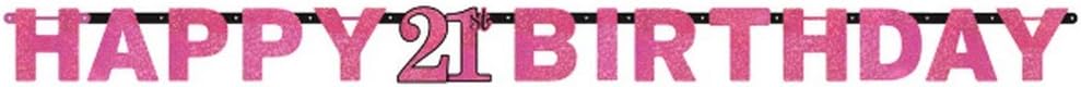 (PKT) Adult Pink Celebration 50th Birthday Letter Banner - Image 4