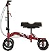 NOVA Medical Products Heavy Duty Knee Scooter, 400 lb Weight Capacity, Red