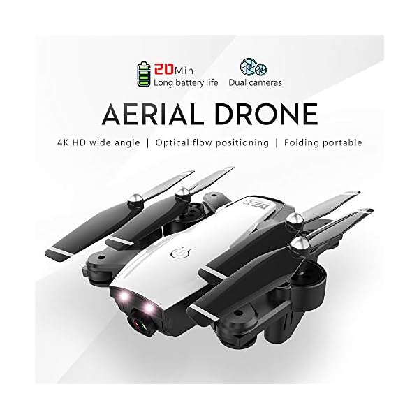 BeesClover 2.4G L107 4K Dual Wifi Kamera Drohne 120M RC Drohne G-PS Full Weitwinkel Kamera App Gestenaufnahme Smart… – Bild 5