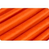 90" Wide Original Shannon Minky Solid Mandarin Cuddle 3 Extra Wide