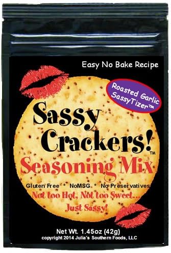 Sassy Crackers Seasoning Mix Roasted Garlic