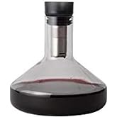 Rabbit Pura Decanting System | Glass Wine Decanter and Aerator Set | Effortlessly Improves Flavor and Bouquet | One Size Fits All