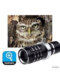 CamKix Kit de lentes para Samsung Galaxy S8 y S8 Plus 12 x Telefoto, ojo de pez, lente macro y gran angular, trípode, soporte para teléfono, anillo, funda dura (2X), bolsa y paño