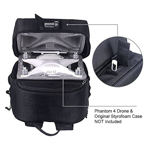 Smatree-Backpack-for-DJI-Phantom-4-4-Pro-Quadcopter-Drones-Original-Styrofoam-Case-Batteries-Propellers-are-NOT-Included