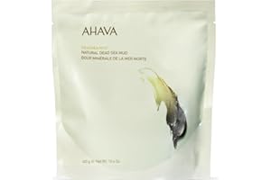 AHAVA Natural Dead Sea Mud for Body - Exclusive Black, Creamy Dead Sea Mud to Purifiy, Soften & Refine Skin, Soothes Discomfort, Enriched with Potent Minerals of Dead Sea blend Osmoter, 13.6 Oz