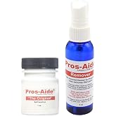 Pros-Aide The Original Adhesive 1 oz with Remover Cleaner Spray 2 oz Set by ADM Tronics for Movie FX Make-up and Professional Prosthetic Applications